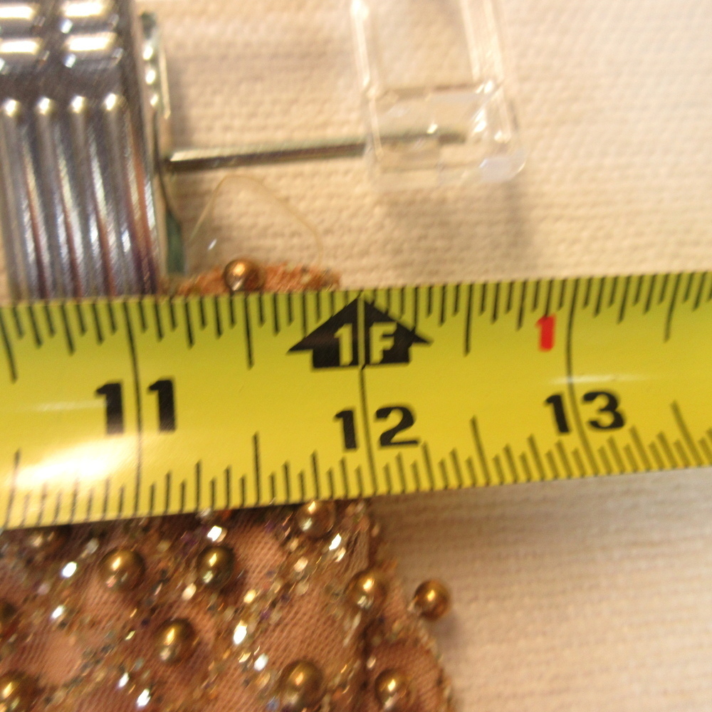 Oh Polly Drop Hints Gold Beaded Mini Skirt Size 2 - Picture 9 of 12